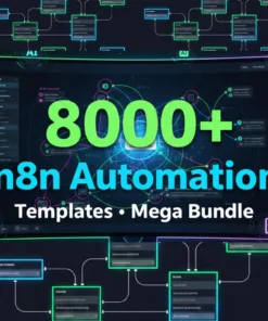8000+ n8n Automation Templates Mega Bundle | AI & Social Media Workflows | Content Creation, Marketing, Business Automation Toolkit